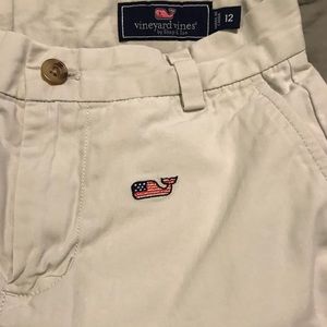 Vineyard Vines Boys Embroidered Whale Shorts